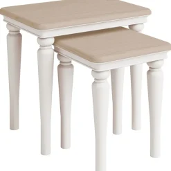 Best Broadway Nest of 2 Tables in Grey Mist Nest Of Tables