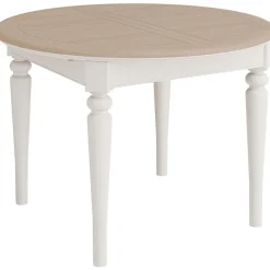 Fashion Broadway Round Extending Dining Table & 4 Chairs in Grey Mist Dining Sets