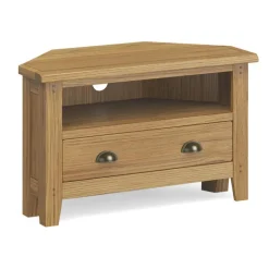 Clearance Burlington Corner TV Unit with Drawer Tv Stands