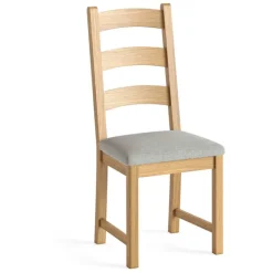 Discount Casterton Dining Chair with Fabric Cushion in Beige Dining Chairs