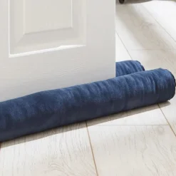 Hot Navy Double Sided Draught Excluder Interior Accessories