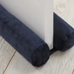 Hot Navy Double Sided Draught Excluder Interior Accessories