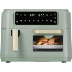 Fashion Green Dual Zone Air Fryer with Oven Cooking Appliances