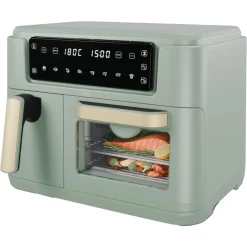 Fashion Green Dual Zone Air Fryer with Oven Cooking Appliances