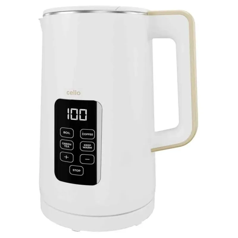 Sale White Digital Kettle with Touch Panel Kettles & Toasters
