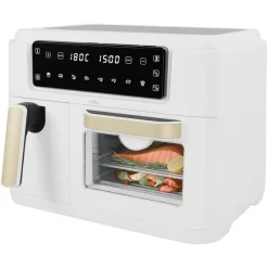 New White Dual Zone Air Fryer with Oven Cooking Appliances