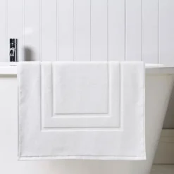 Outlet Brixton White Shower Mat Bath Mats
