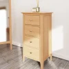 Online Coastal 4 Drawer Narrow Chest Chest Of Drawers