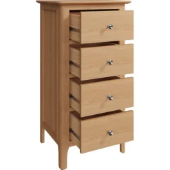 Online Coastal 4 Drawer Narrow Chest Chest Of Drawers