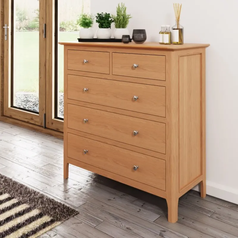 New Coastal 2 Over 3 Chest of Drawers Chest Of Drawers
