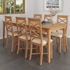 Clearance Coastal 1.6m Extending Dining Table Dining Tables