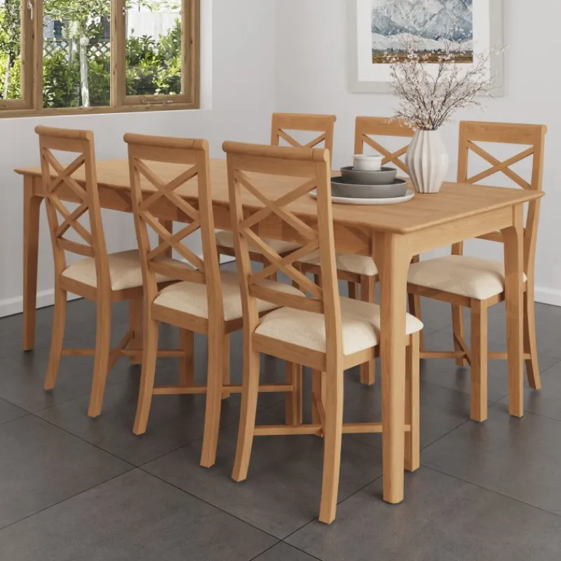 Clearance Coastal 1.6m Extending Dining Table Dining Tables