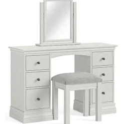 Online Cotswold Cotton Double Pedestal Dressing Table Dressing Tables