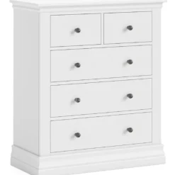 Clearance Cotswold White 2 Over 3 Chest Chest Of Drawers