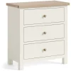 Discount Cottage Collection 3 Drawer Chest in Coconut Chest Of Drawers