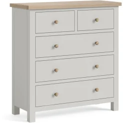 Outlet Cottage Collection 2 Over 3 Chest in Grey Chest Of Drawers
