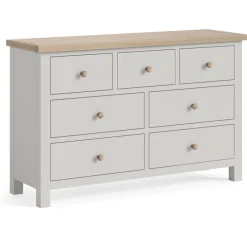 Sale Cottage Collection 3 Over 4 Chest in Grey Chest Of Drawers