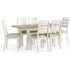 Discount Cottage Collection Coconut 1.2m Extending Dining Table & 6 Chairs Dining Sets
