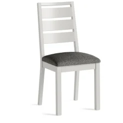 Clearance Cottage Collection Dining Chair Pair in Grey Dining Chairs