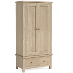 Sale Cottage Collection Gents Wardrobe in Oak Wardrobes