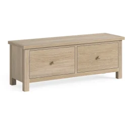 Best Cottage Collection Narrow Bedside Table in Oak Bedside Tables