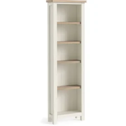 Best Cottage Collection Slim Bookcase in Coconut Bookcases