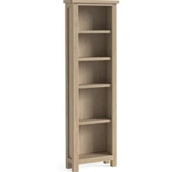 Fashion Cottage Collection Slim Bookcase in Oak Bookcases