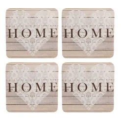 Online Home Coasters Pack of 4 Table Linen, Napkins & Mats