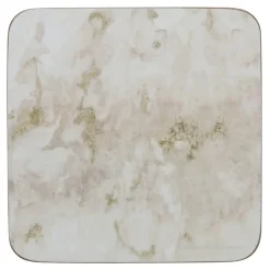 Online Pack of 6 Grey Marble Coasters Table Linen, Napkins & Mats