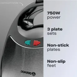 Clearance 3 in 1 Sandwich Panini Crimp Maker Cooking Appliances