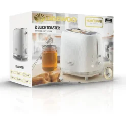 Outlet Honeycomb 2 Slice White Toaster Kettles & Toasters