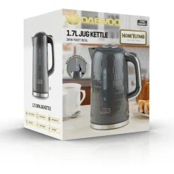 Discount Honeycomb 1.7L Grey Kettle Kettles & Toasters