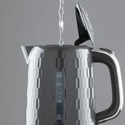 Discount Honeycomb 1.7L Grey Kettle Kettles & Toasters