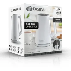 Best Stirling 1.7L Jug Kettle White Kettles & Toasters