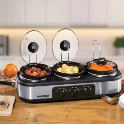 Sale Three Pot Slow Cooker Cooking Appliances