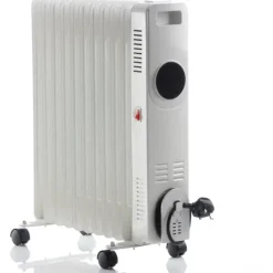 Best 2500W Oil Filled Radiator with LED Display & Remote Control Heating & Fans