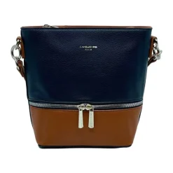 Clearance Navy and Cognac Shoulder Bag Bags & Accessories