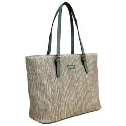 Discount Sage Straw Shopper Bag Bags & Accessories