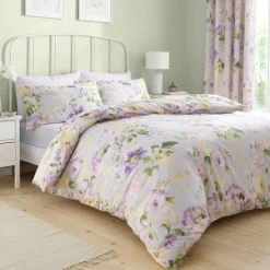 Hot Flourette Lilac Duvet Cover Set Duvet Covers