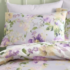 Hot Flourette Lilac Duvet Cover Set Duvet Covers
