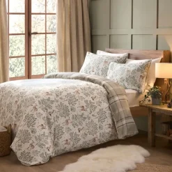 Outlet Lodge Forest Animals Duvet Cover Set Natural Duvet Covers