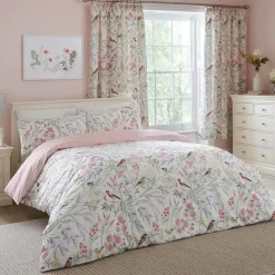 Outlet Pink Caraway Reversible Duvet Cover Set Duvet Covers