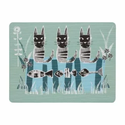 Clearance Cat set of 6 placemats Table Linen, Napkins & Mats