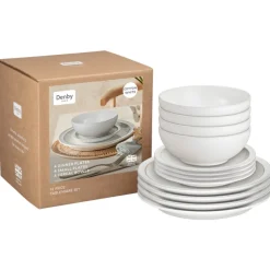 Hot Cotton White 12 Piece Dinner Set Dinner Sets