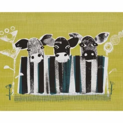 Clearance Cow set of 6 placemats Table Linen, Napkins & Mats