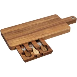 Clearance James Martin 4 Piece Cheeseboard Paddle Kit Serveware
