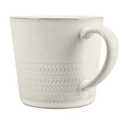 Clearance Natural Canvas Texture Large Mug Drinkware