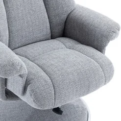 Clearance Denver Swivel Chair and Stool Set in ChaCha Dove Swivel Chairs