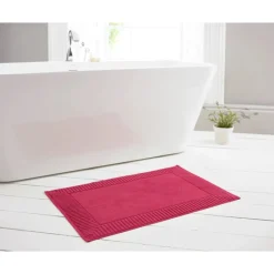 Outlet Bliss Terry Magenta Bath Mat Bath Mats