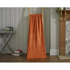 Discount Cozy Comforts Rust Throw Throws | Blankets, Throws & Bedspreads